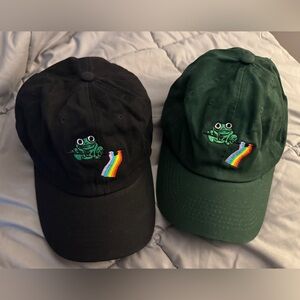 Frog Pride Rainbow Dad Hats (2 for $35)